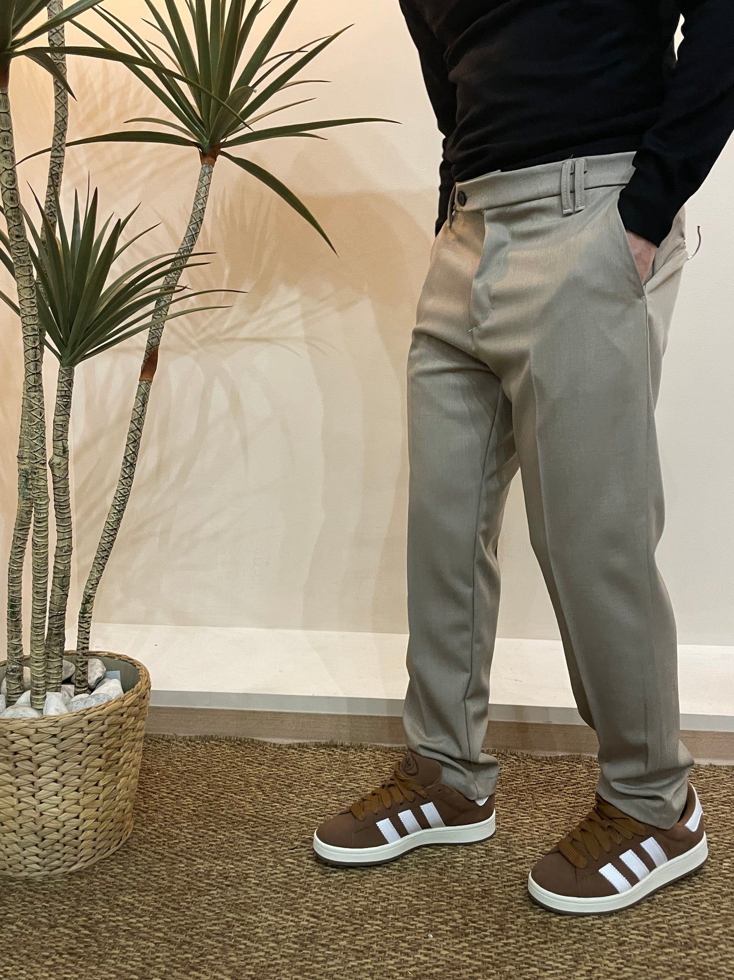 Pantalone classico Beige