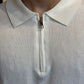 Polo Zip Filo bianca