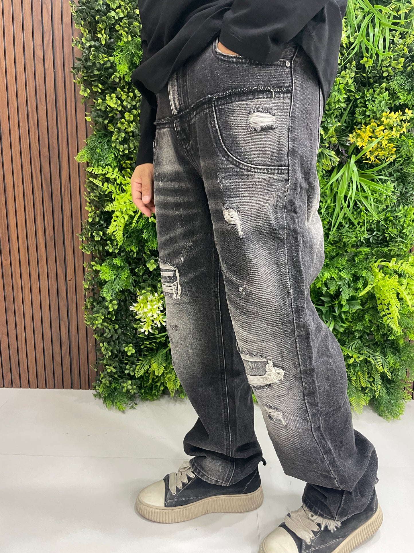 Denim Baggy grigio