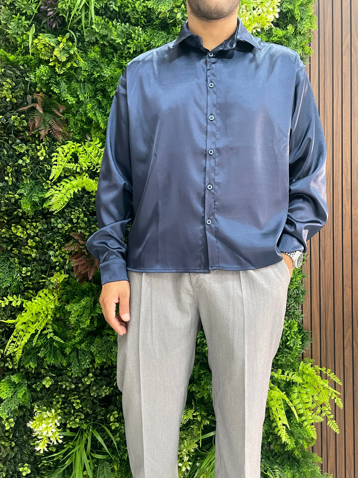 Camicia in raso