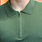 Polo zip filo Verde