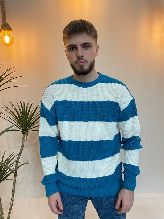 Maglione bicolore