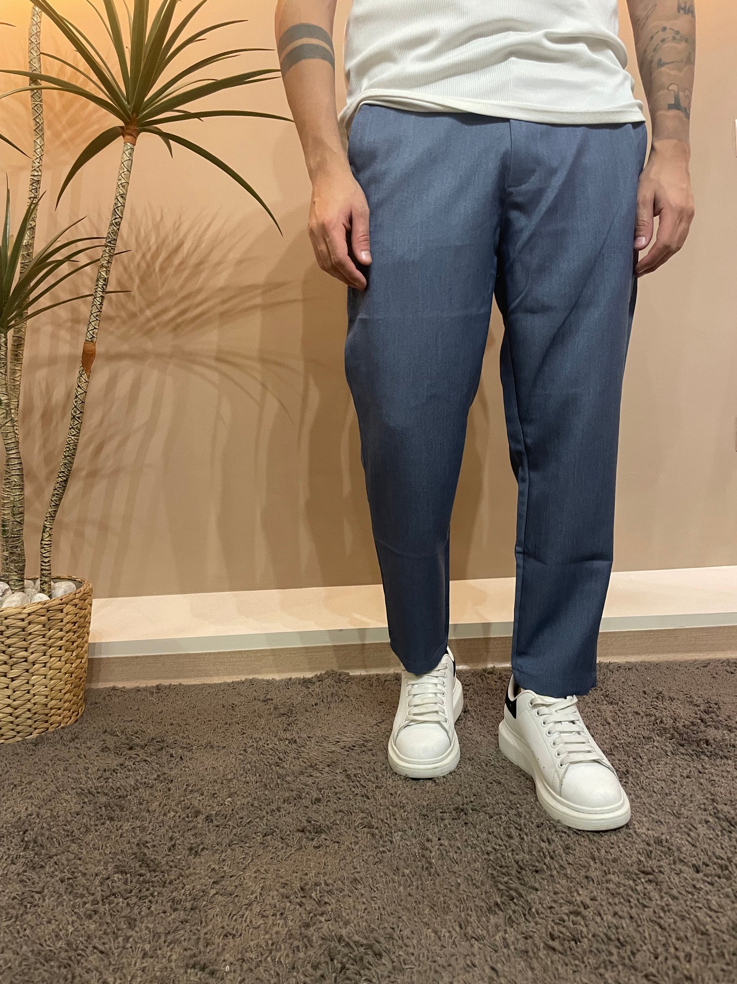 Pantalone Comfy blu jeans