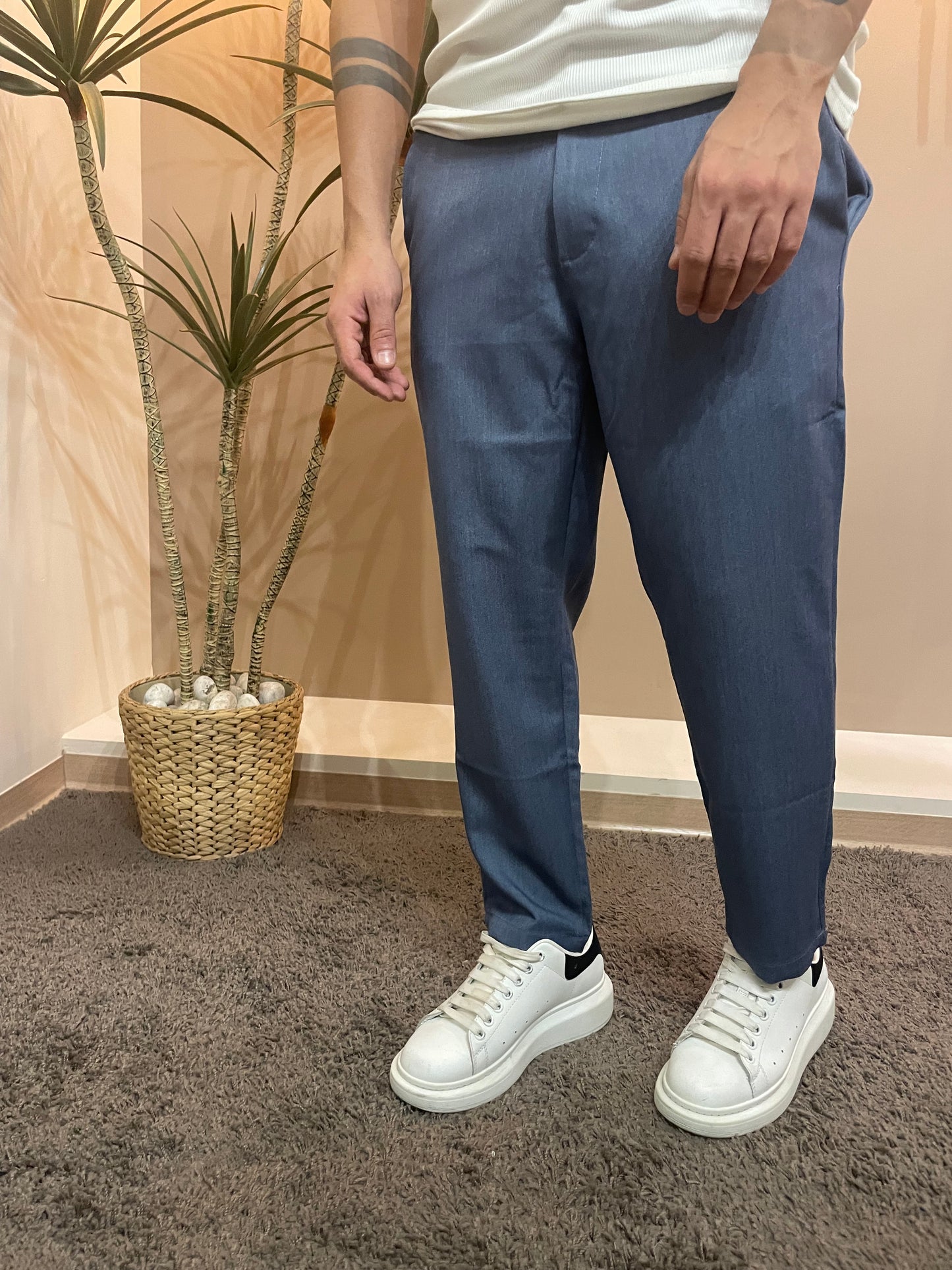 Pantalone Comfy blu jeans