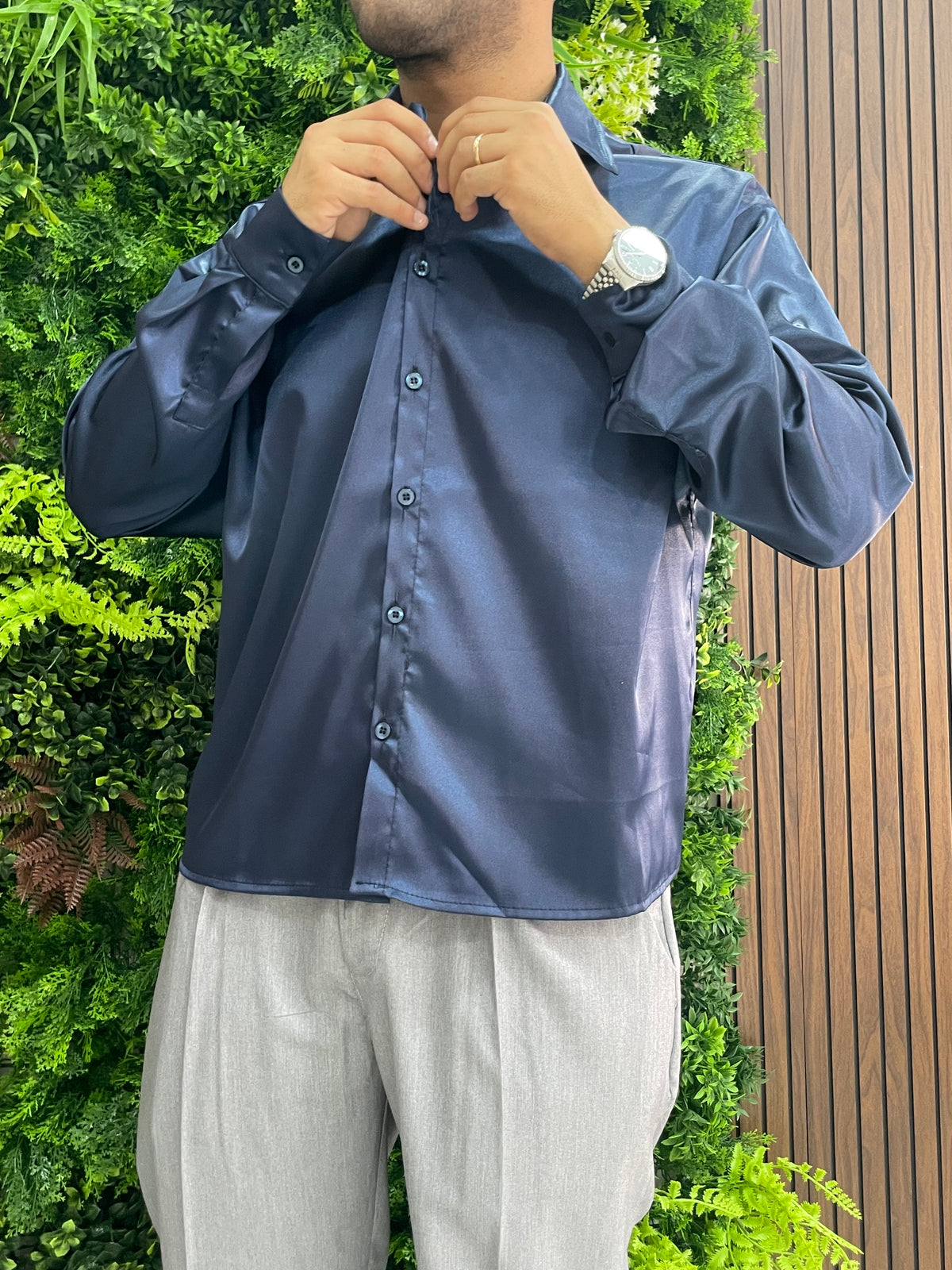 Camicia in raso