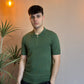 Polo zip filo Verde