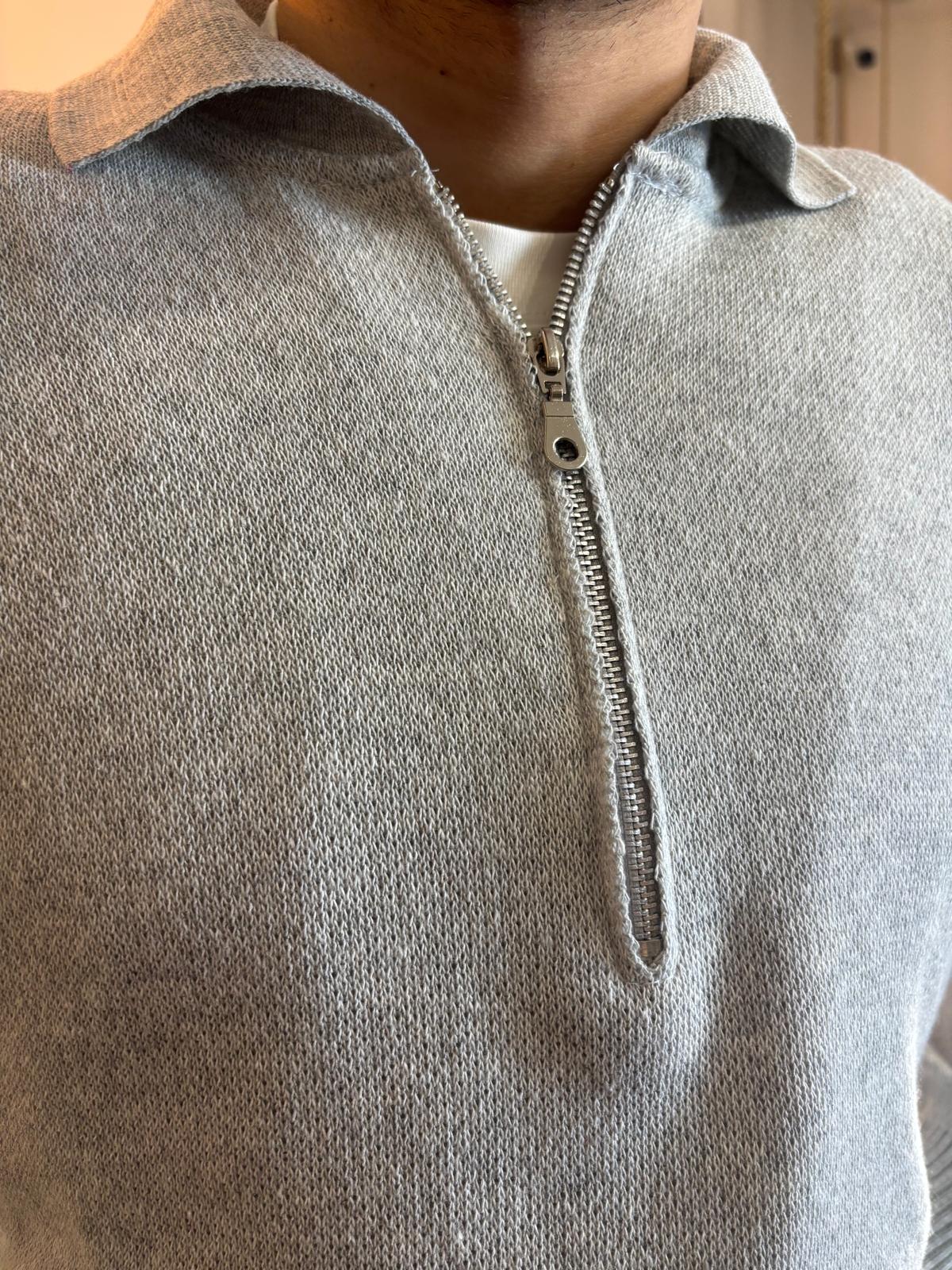 Polo Zip Crop