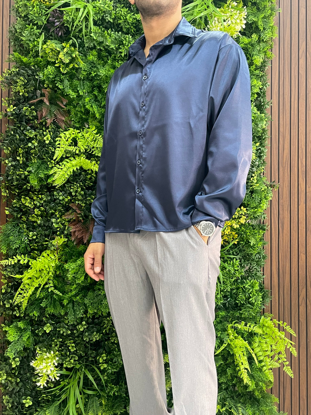 Camicia in raso