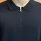 Polo zip filo nera